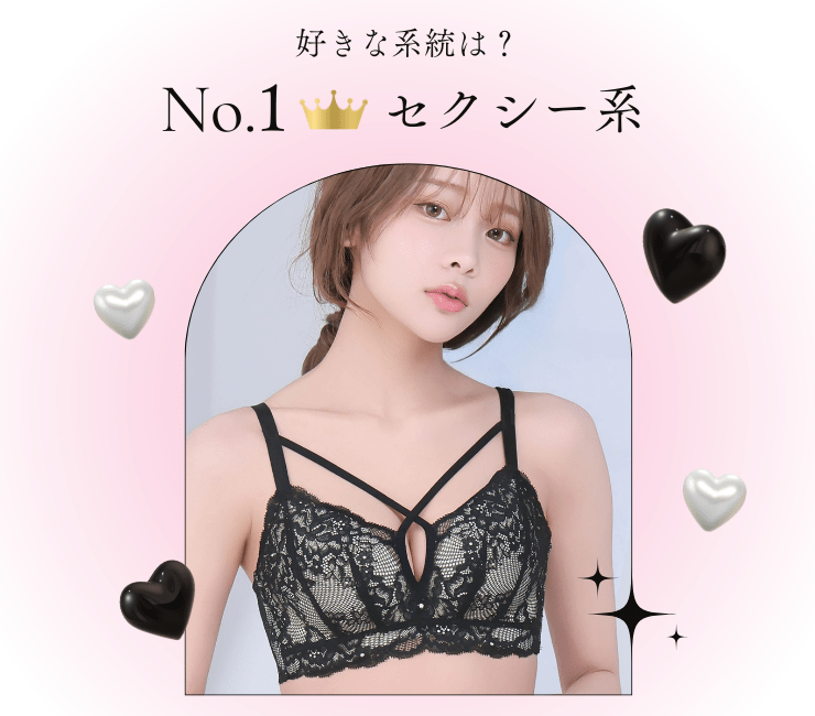 男性の好きな勝負下着の系統は？セクシー(SEXY)系が人気です。